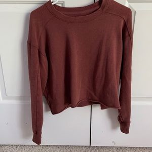 Brown cropped sweatshirt